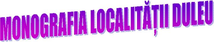 MONOGRAFIA LOCALITĂȚII DULEU